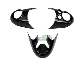 fits MINI F56 Steering Wheel Trim Covers Gloss Black Interior Trim Compatible with F55 F57 F60