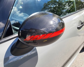 Wing Mirror Stripe Decal – Custom Vinyl Design for MINI models One Cooper S JCW (sold as a pair)