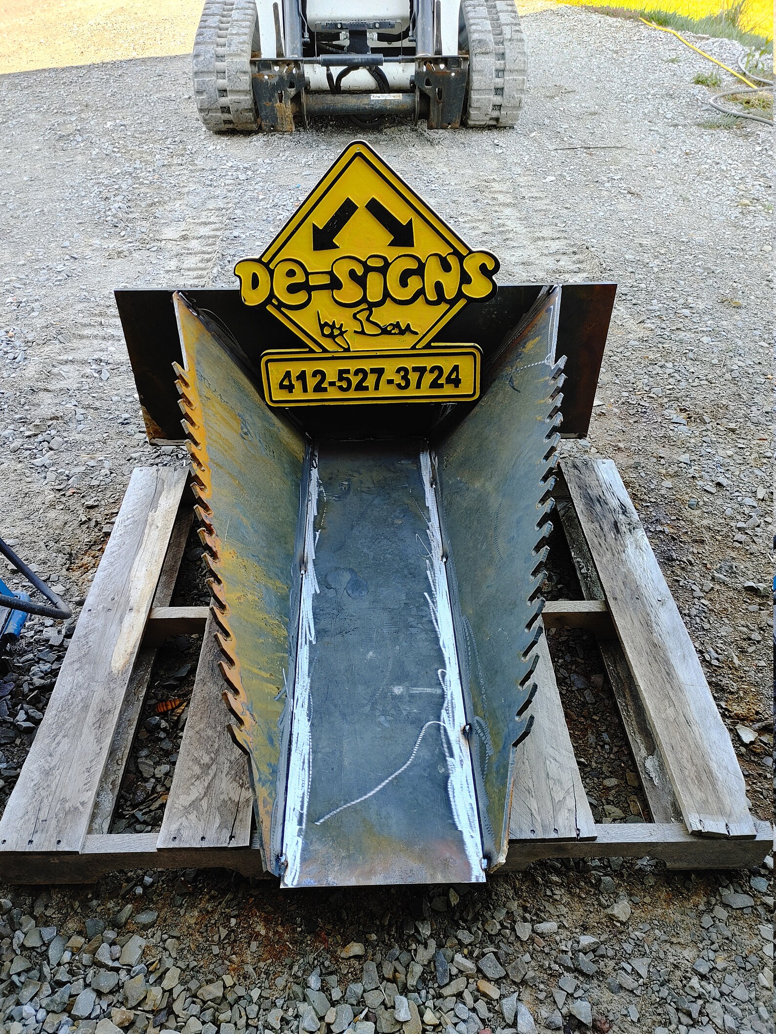 DXF Files Skid Steer Stump Bucket attachment Plasma cut Etsy