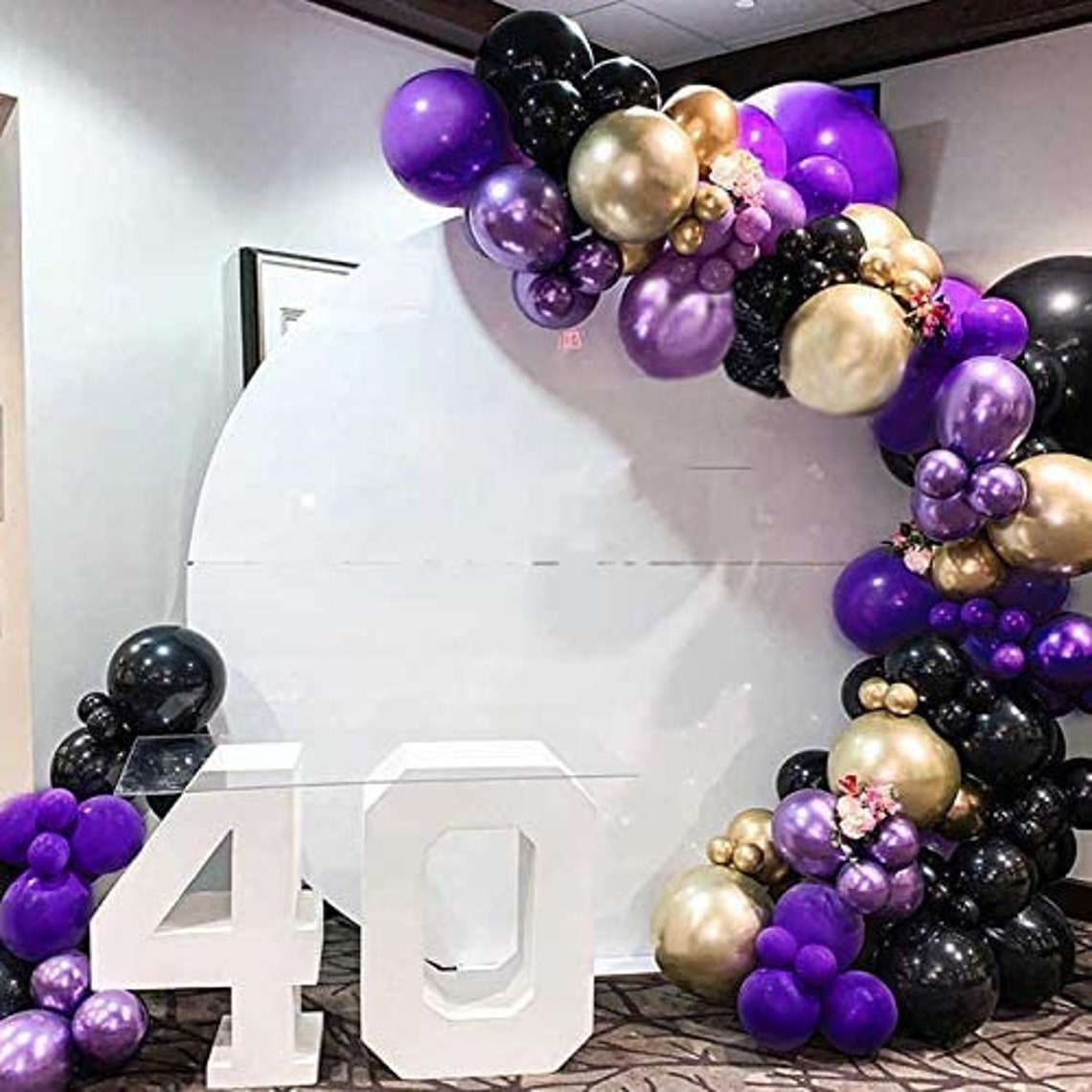 Purple and Gold Party DecorationBalloon Arch Garland Etsy
