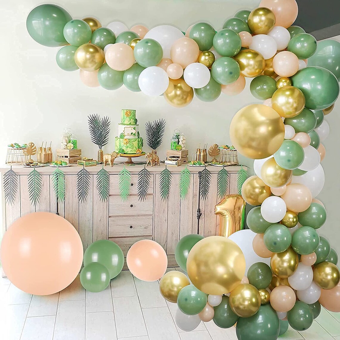 152pcs Sage Green Balloons Garland Kit Balloon Arch With Etsy