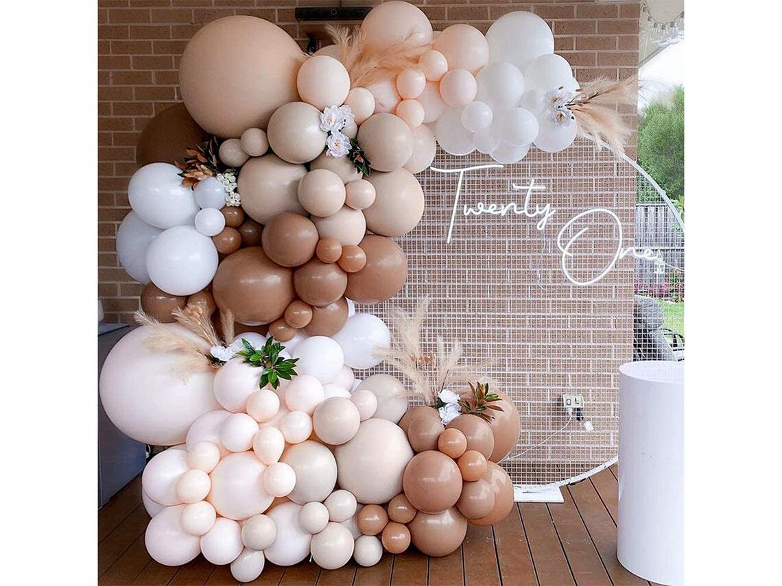 Brown Balloon Garland Kit Arch Coffee Tan Neutral Jungle Party | Etsy