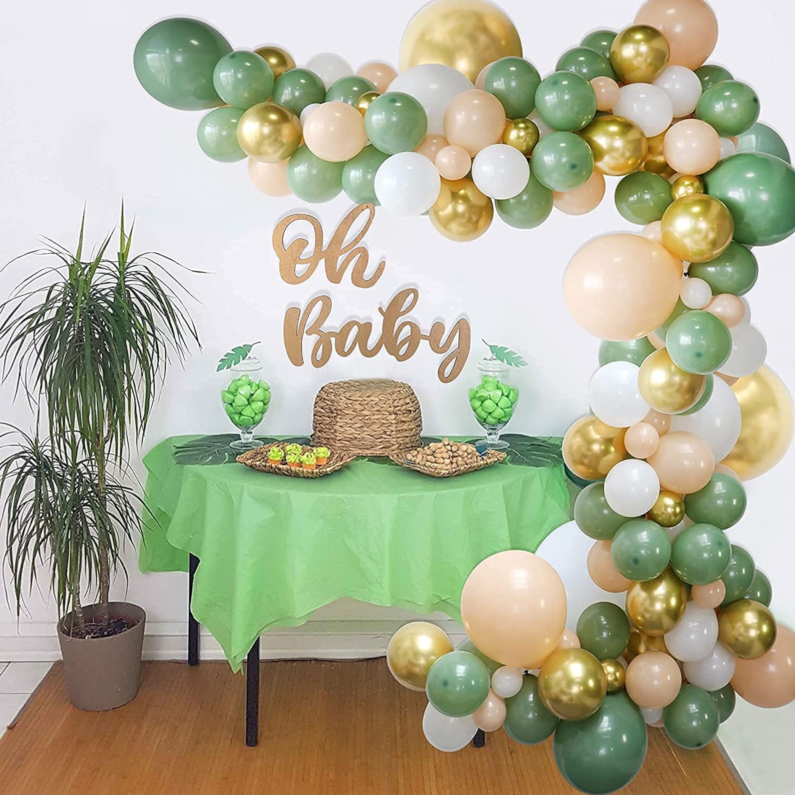 152pcs Sage Green Balloons Garland Kit Balloon Arch With Etsy