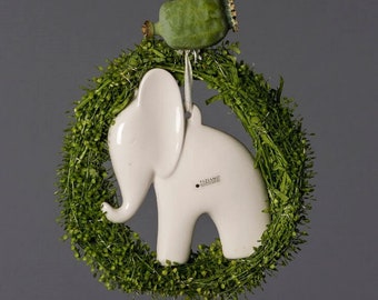 Keramikhänger Fensterhänger Elefant "Aron" Dekohänger Frühlingshänger Keramikhänger Geschenk Mitbringsel Wohndekoration
