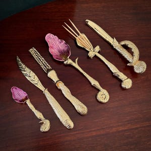 Vintage Condiment Cutlery 6 Piece Set Boxed. Reproduction Surrealist Salvador Dali.