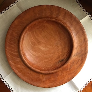 Vintage Sheoak Wood Turned Bowl Decor 20cm. Farmhouse Country Modern Cottage Coastal Kitchen Retro Decor Home Gift Wood Trinket Bowl
