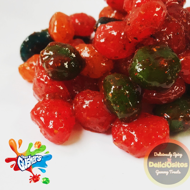 Spicy Fruit Gushers Chile Fruit Gushers Chamoy Fruit Etsy