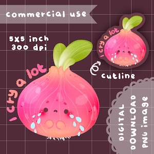 Cute kawaii Printable i cry a lot clipart / commercial use/ PNG