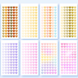 Cute Kawaii Printable candy heart deco sticker sheet / commercial use/ PNG