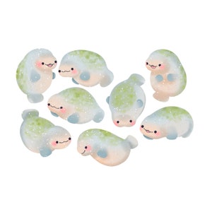 Cute Kawaii Printable Manatees Clipart / Commercial Use/ PNG - Etsy