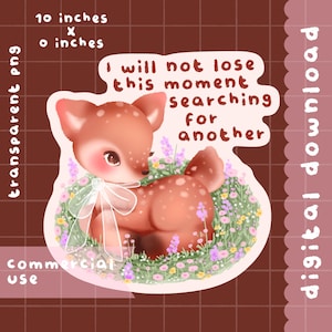 Clipart fofo kawaii para impressão, relaxamento e saúde mental / uso comercial / PNG