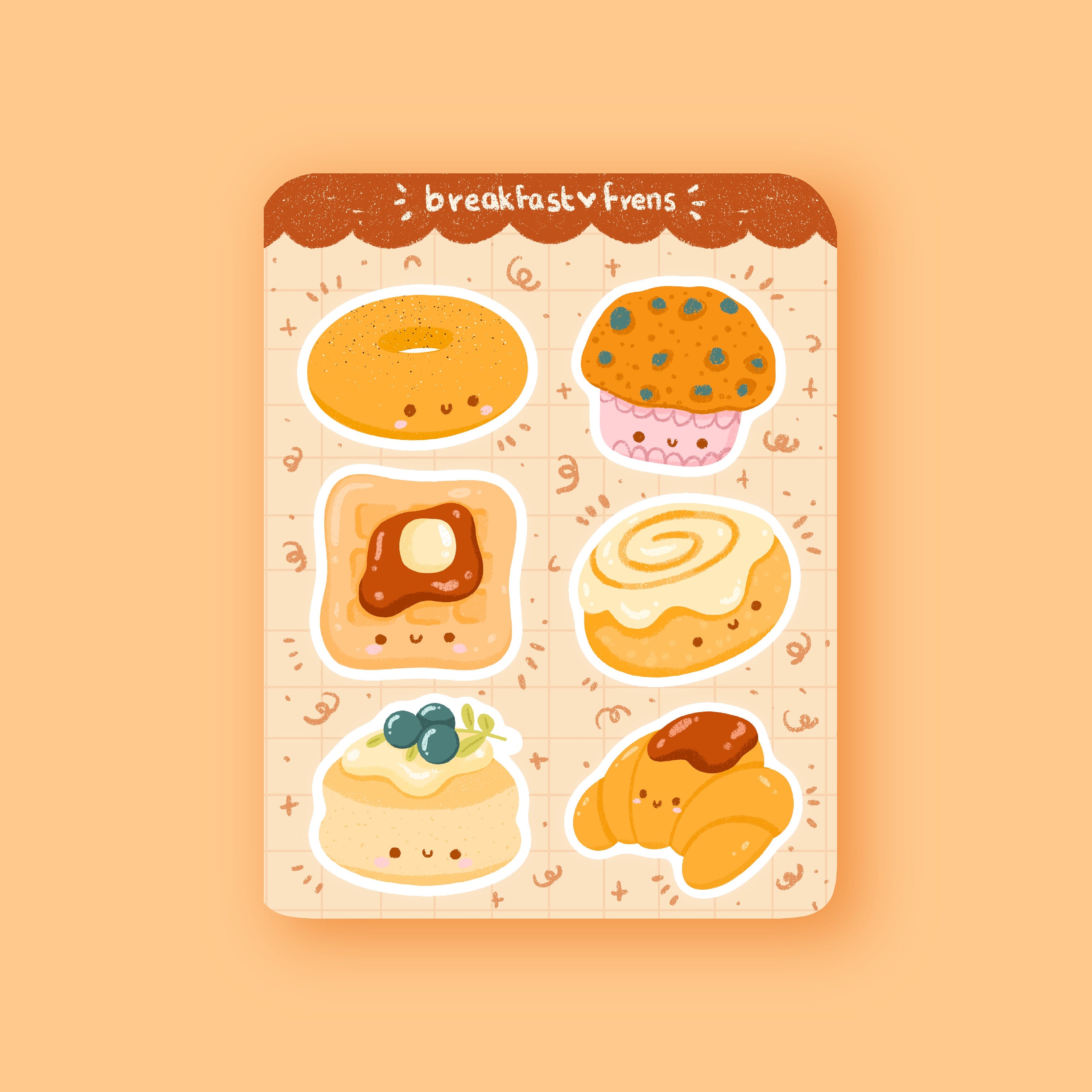 Cute food Sticker pack Printable stickers for kids (2497339)