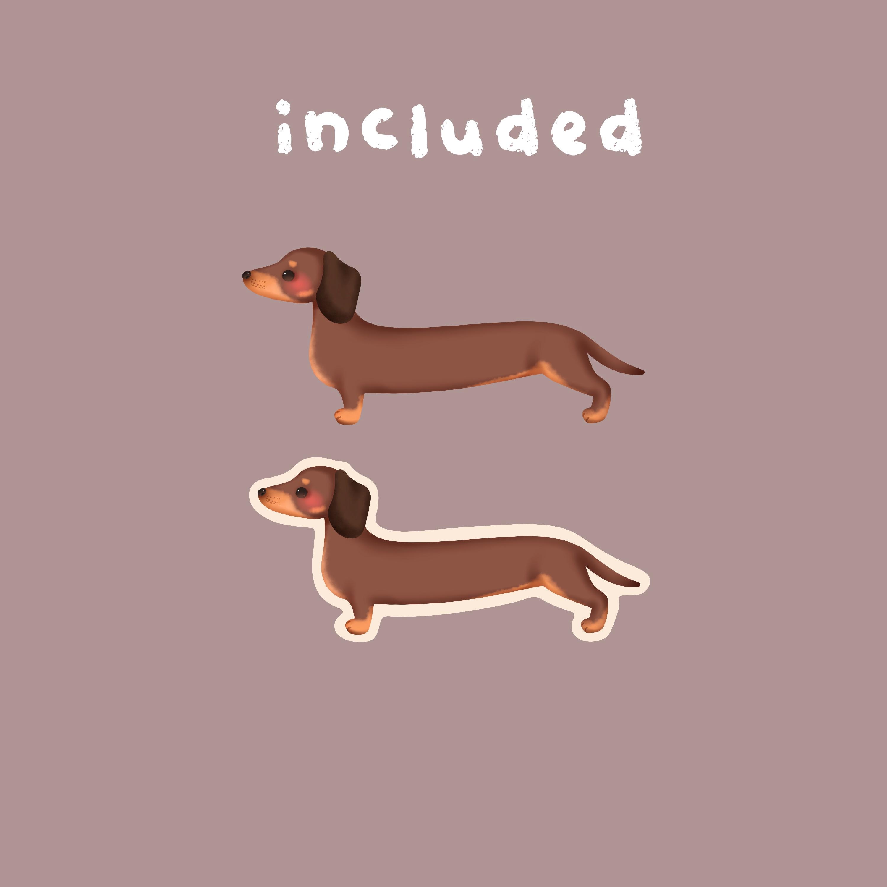 Cute Kawaii Printable Dashund Clipart / Commercial Use/ PNG - Etsy