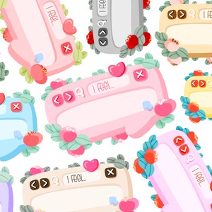 Leuke afdrukbare pastel mood check in clipart/commercieel gebruik/png