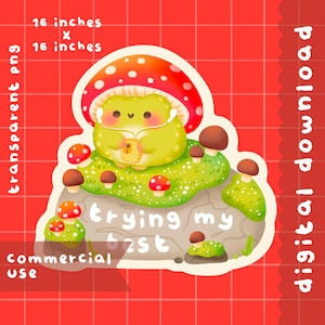 Schattige kawaii afdrukbare probeer mijn beste clipart/commercieel gebruik/png