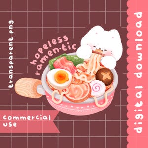 Süße Kawaii hoffnungslose Cliparts / kommerzielle Nutzung / PNG