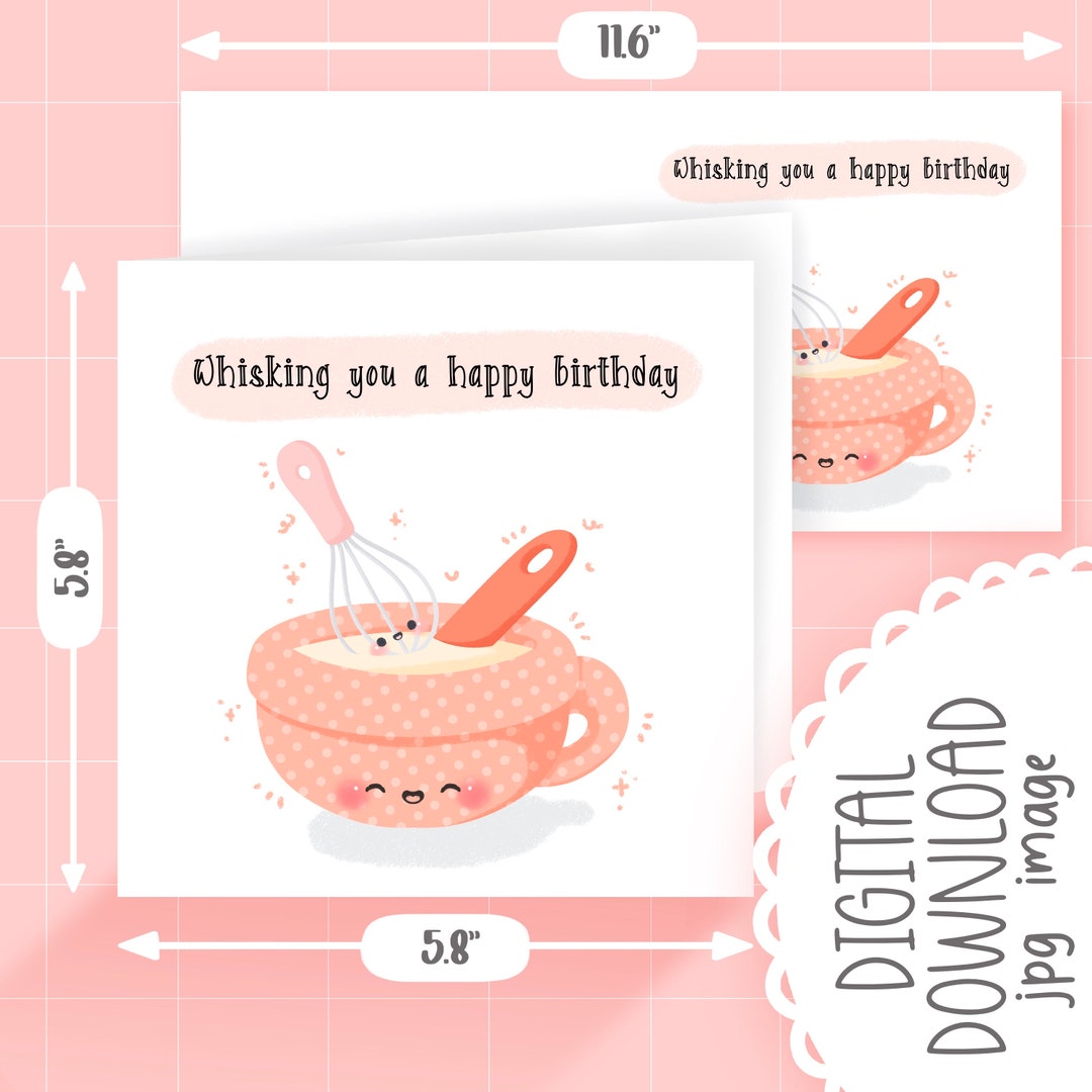 Pinch Of Nom Geburtstagskarte Mit Rezept – „Whisking You A Happy Birthday“