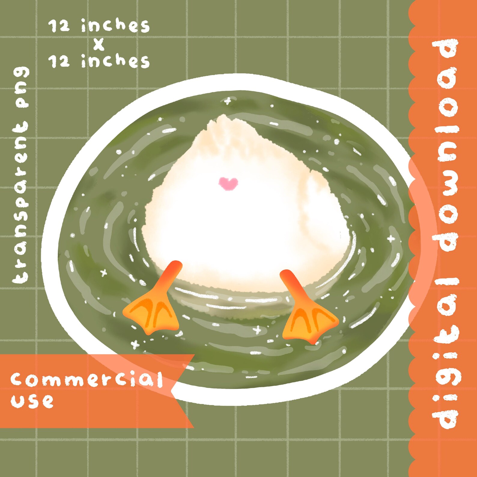 Cute Kawaii Printable Duck Butt Clipart / Commercial Use/ PNG - Etsy