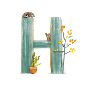 Carta ilustrada personalizada | Ilustração pintada à mão em aquarela | Presente Único | Impressão Ilustrada | por Hue Tone Ilustrador