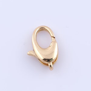 Lobster Clasp, 18K Gold Filled Spring Clasp, DIY Jewelry Making Findings，19.5x12.5x5mm