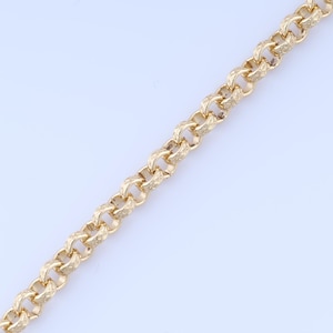 Gold Rolo Chain, 18K Gold Filled Semi Finished Chain, Specialty Chains, DIY Jewelry Making Supplies,5.2x2mm