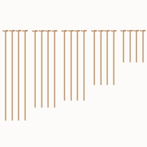 100 Stück 18K Gold Füllstifte, Schmuckzubehör Zubehör