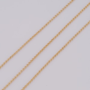 Gold Cable Chain, 18K Gold Filled Semi Finished Chain, Specialty Chains, DIY Jewelry Making Supplies,0.5x2mm