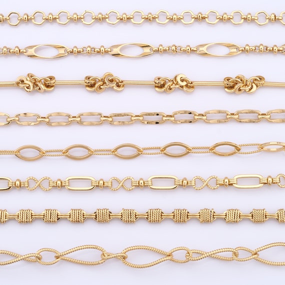 Craftdady 5M 14K Gold Filled Curb Chain - 4x3mm Brass Soldered Necklace Chain For DIY Jewelry Making (Unisex) - View #9