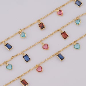 Gold Cable Chain, 18K Gold Filled Semi Finished Chain, Specialty Chains, DIY Jewelry Making Supplies,2x2mm