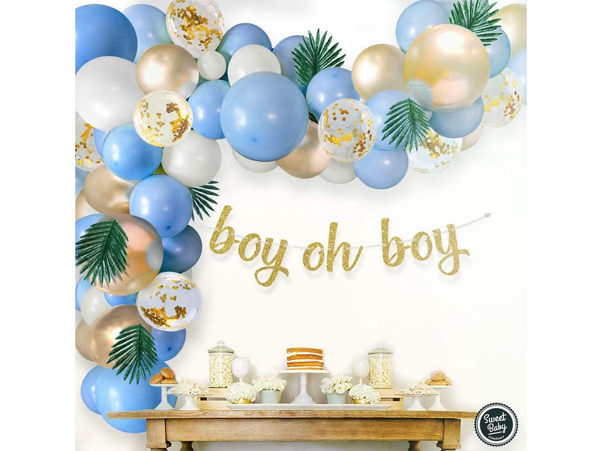 Boy Baby Shower Blue Balloon Garland Arch Kit for Boy With Etsy