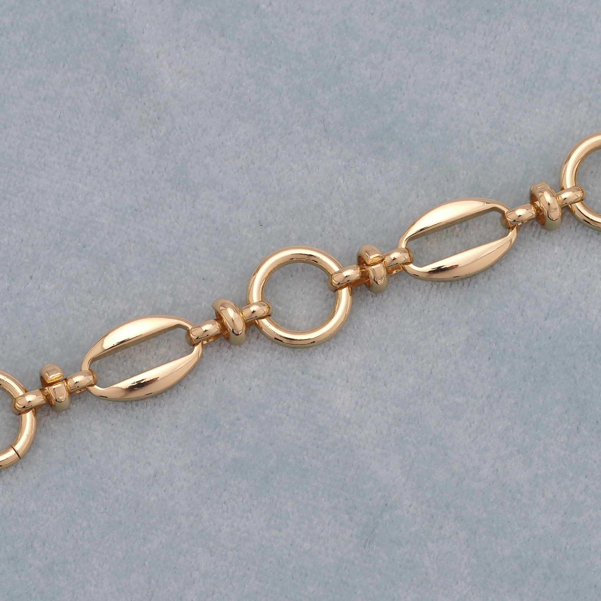 Gold Oval Chains, 18K Gold Filled Figure 8 Chains, Round Chains，button ...