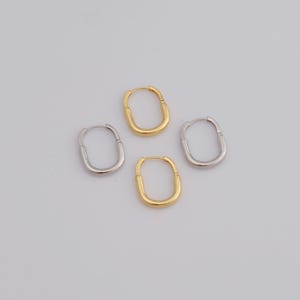Gold Hoop Earrings, 18K Gold Filled Huggie Hoop Earrings,Hoop Earrings,Hypoallergenic Huggie Hoop,Gift for Her,22x17.7x3mm