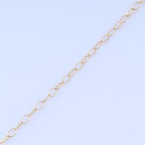 Gold Rolo Chain, 18K Gold Filled Semi Finished Chain, Specialty Chains, DIY Jewelry Making Supplies,10.5x6.7x1.2mm