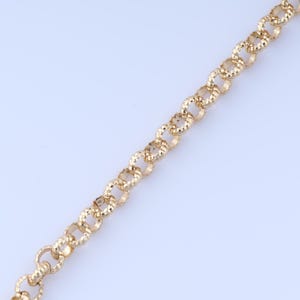 Gold Rolo Chain, 18K Gold Filled Semi Finished Chain, Specialty Chains, DIY Jewelry Making Supplies,5.8x1.9mm