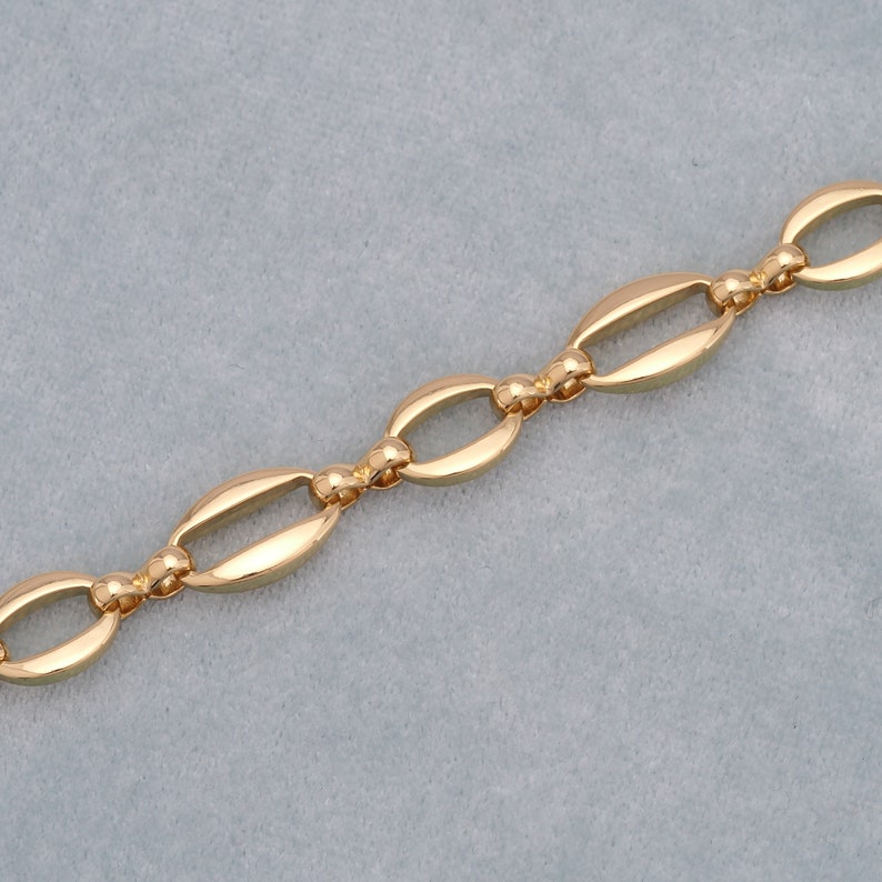 Gold Oval Chains, 18K Gold Filled Figure 8 Chains, Round Chains，button ...