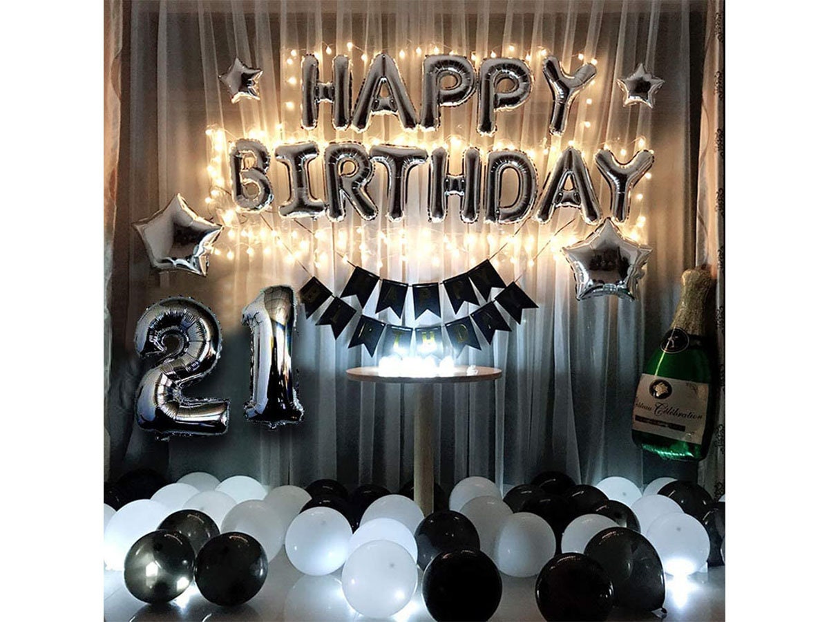 21st Birthday Party Decorations Kit Happy Birthday Balloons - Etsy ...