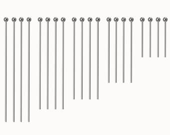 100 Pcs Silver Ball Head Pins,Jewelry Making Accessories Supplies