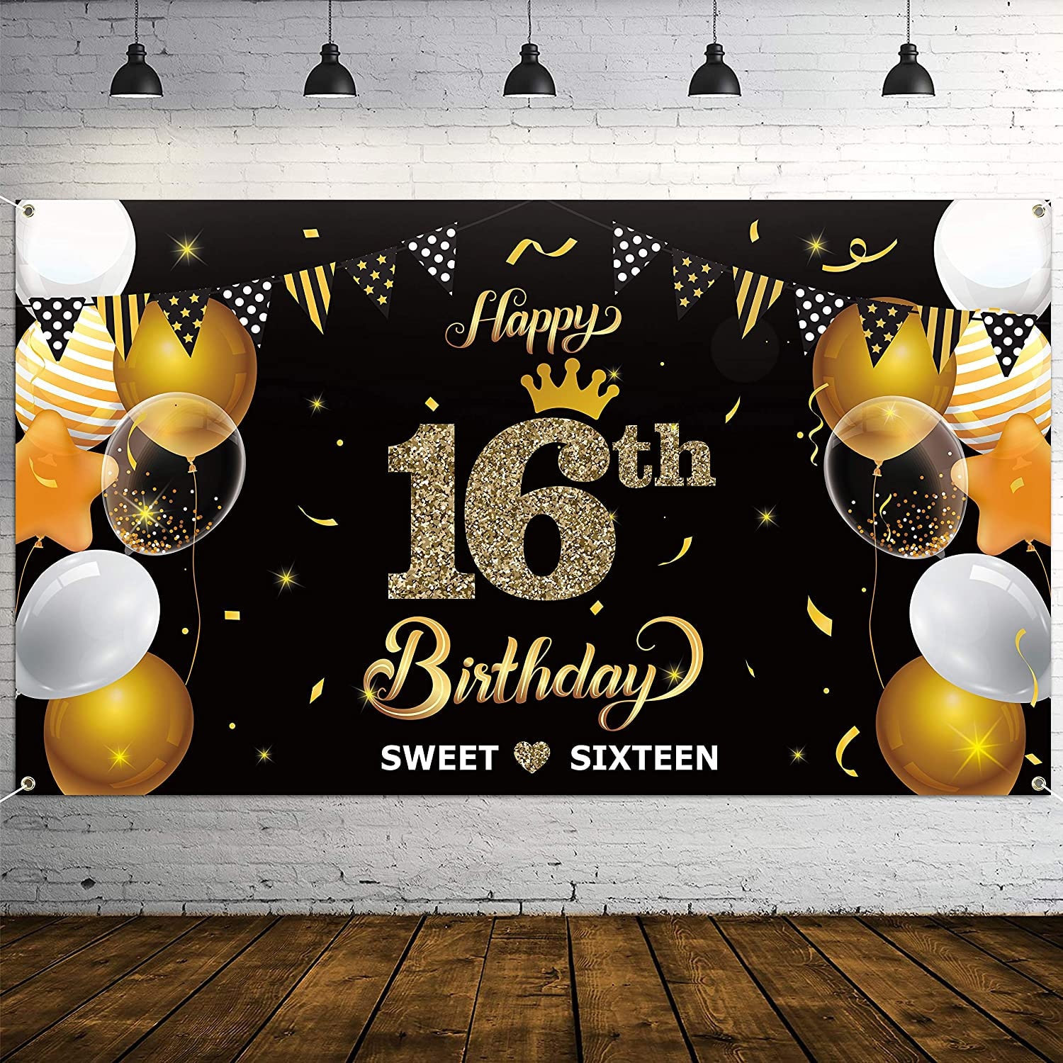 Với phông nền sinh nhật lần thứ 16 này, bữa tiệc sinh nhật của bạn sẽ trở nên đẹp hơn bao giờ hết. Phông nền với gam màu ấm áp và họa tiết độc đáo sẽ tạo nên không gian sinh nhật đầy vui vẻ, bất ngờ cho bạn và khách mời.