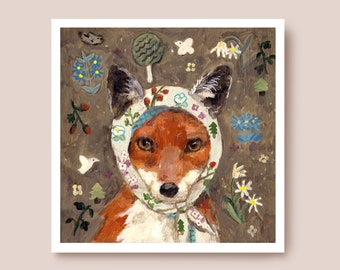 A Fox in a scarf