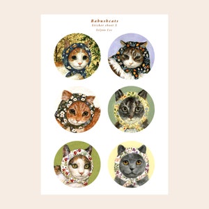 Babushcats sticker sheet 5