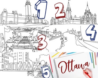 5 Ottawa Canada Coloring Pages