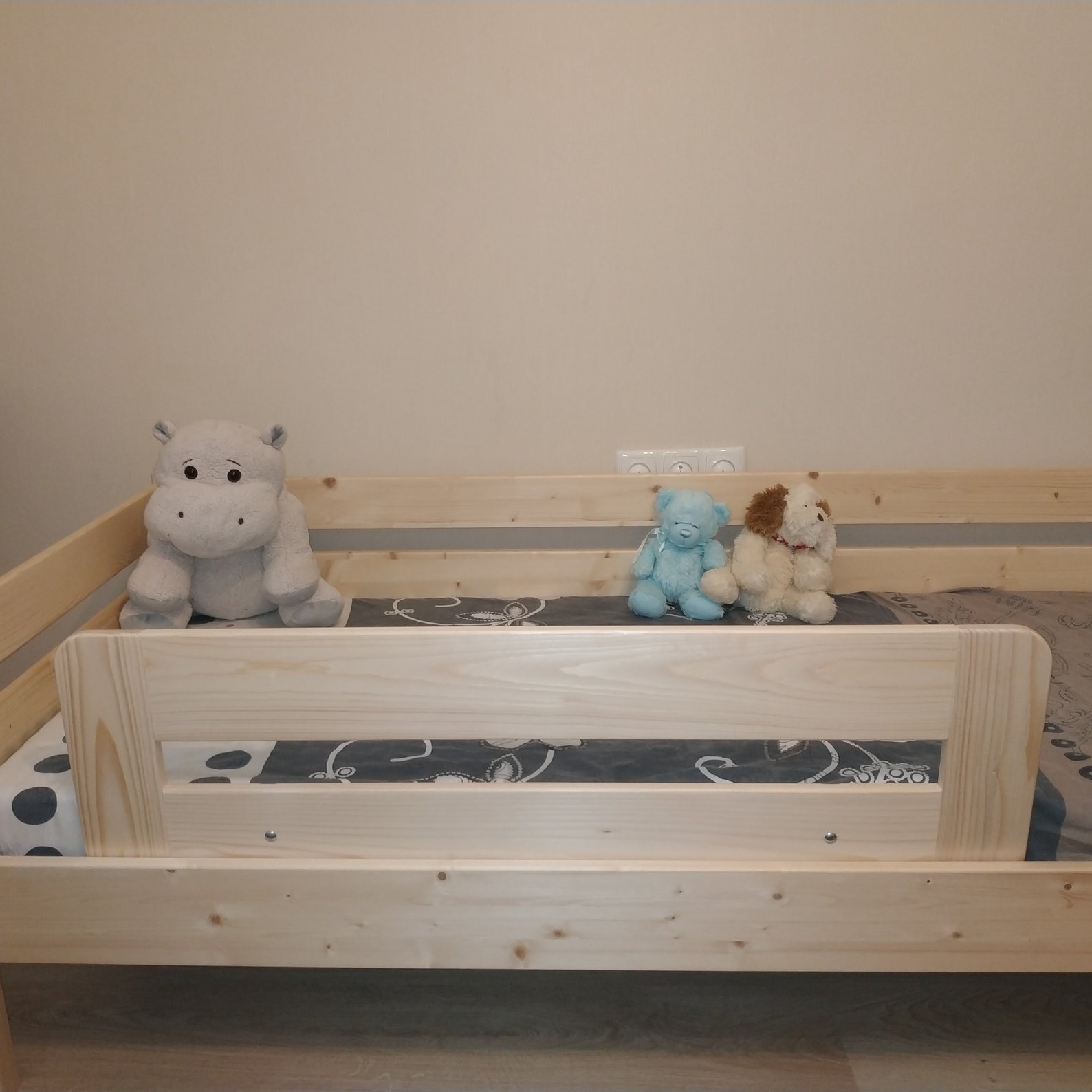 Finished Wooden Bunk Bed Railing Bed rail Bed Etsy