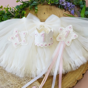 Custom Birthday Tutu Set All Ages Birthday Crown Birthday Badge