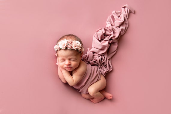 3-36 Month Baby Toddler Kids Headband Chiffon Flower Toddler Girls Christening E - Foto 5