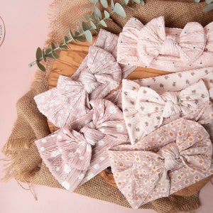 Baby-Stirnbänder, Baby-Mädchen-Stirnband, Baby-Kopf-Wraps, Mädchen-Stirnbänder, weiche Stirnbänder, Sommer-Stirnbänder, Blumen-Stirnbänder Bild 1