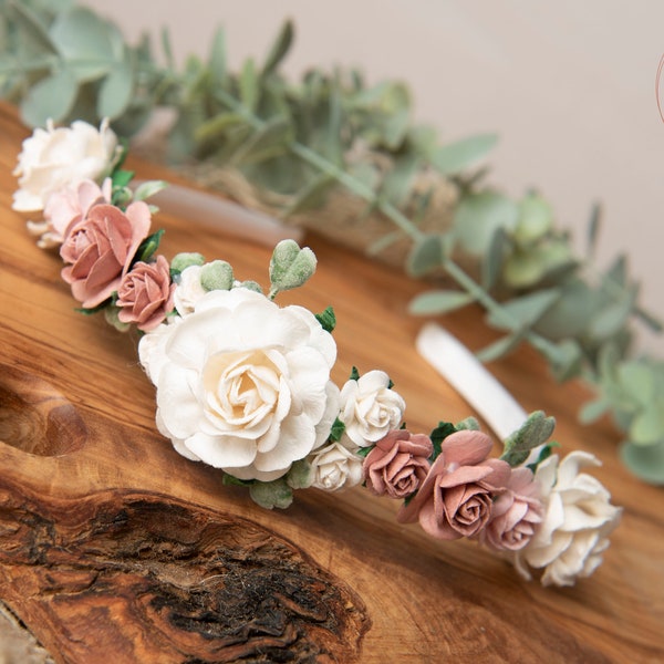 Girls flower headband, girls Alice headband  flower headband, summer headband, floral headband, flower girl headband, girls headbands