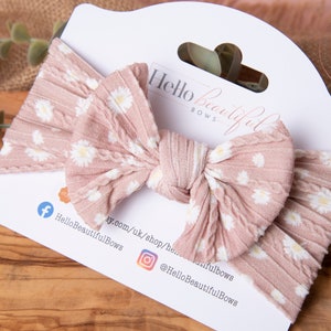 Baby-Stirnbänder, Baby-Mädchen-Stirnband, Baby-Kopf-Wraps, Mädchen-Stirnbänder, weiche Stirnbänder, Sommer-Stirnbänder, Blumen-Stirnbänder Boho Daisy