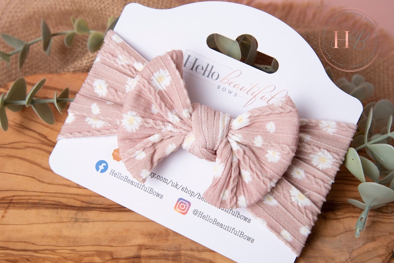 Baby-Stirnbänder, Baby-Mädchen-Stirnband, Baby-Kopf-Wraps, Mädchen-Stirnbänder, weiche Stirnbänder, Sommer-Stirnbänder, Blumen-Stirnbänder Boho Daisy