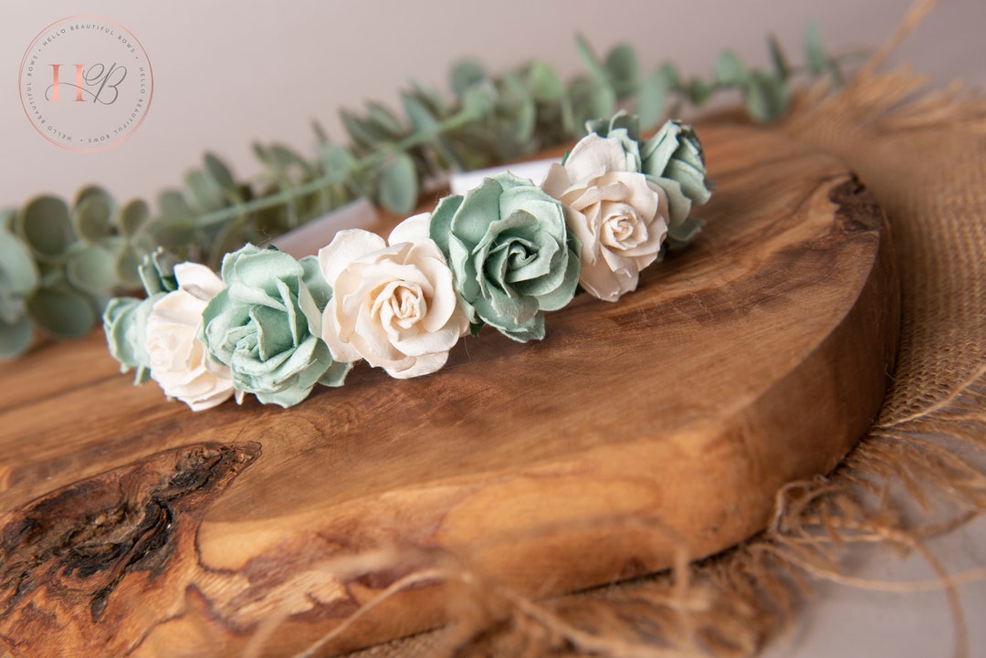 Girls Flower Headband, Girls Alice Headband Flower Headband, Summer
