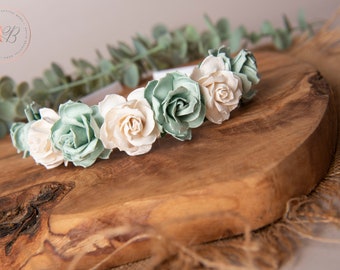 Girls flower headband, girls Alice headband  flower headband, summer headband, floral headband, flower girl headband, girls headbands